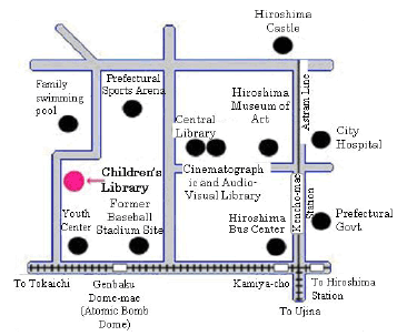 Hiroshima City Children's Library Directions Map