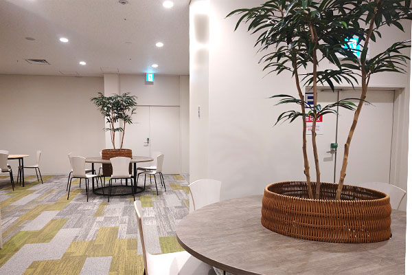 休憩スペースの写真