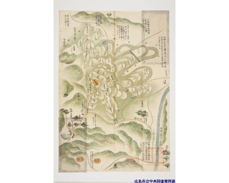 「浅野文庫蔵 諸国古城之図」  矢守一彦 編 諸国古城之図」より｜Webギャラリー｜広島を知る｜広島市立図書館