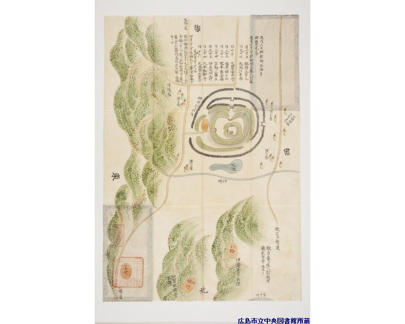諸国古城之図」より｜Webギャラリー｜広島を知る｜広島市立図書館