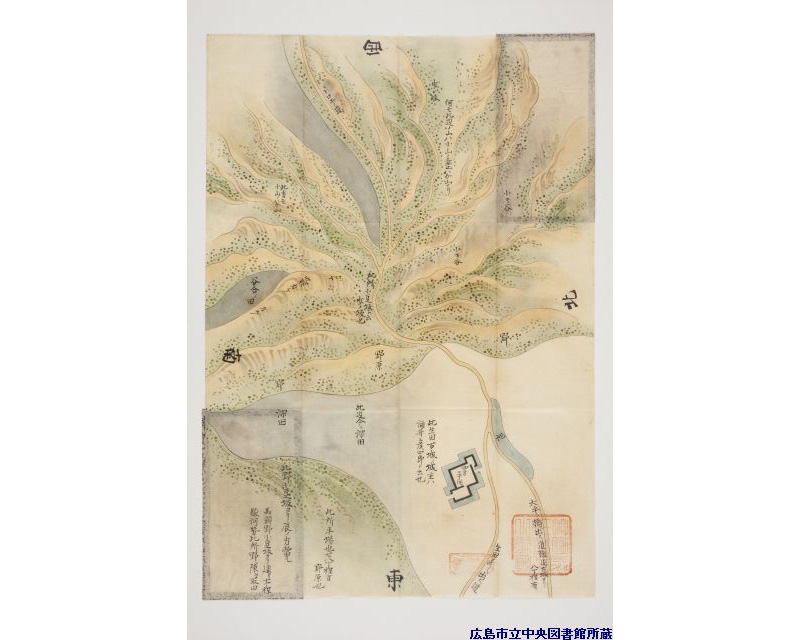 諸国古城之図」より｜Webギャラリー｜広島を知る｜広島市立図書館