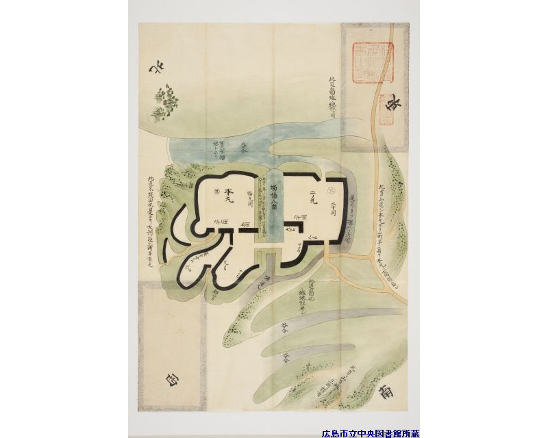 諸国古城之図」より｜Webギャラリー｜広島を知る｜広島市立図書館