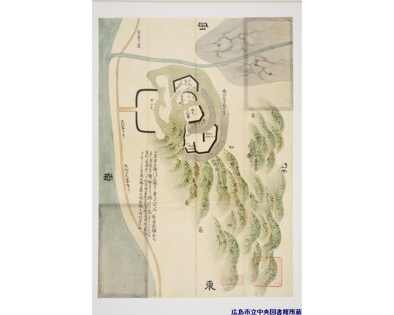 諸国古城之図」より｜Webギャラリー｜広島を知る｜広島市立図書館