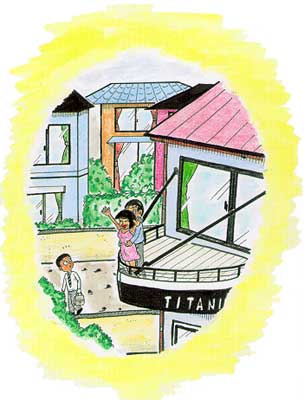 船のデッキ型ベランダか…！