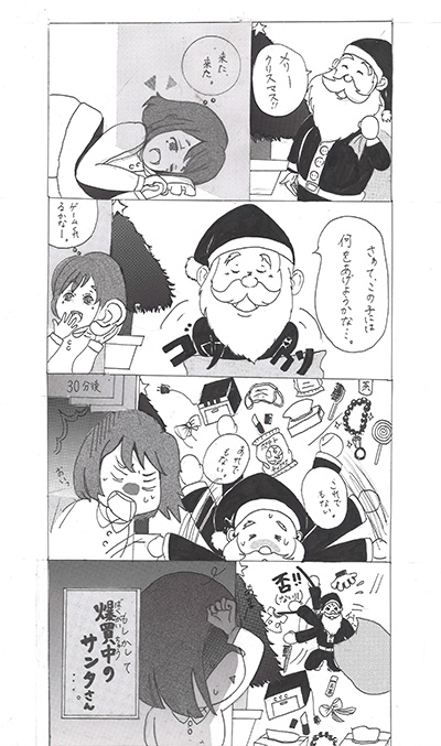 爆買い中のサンタクロース